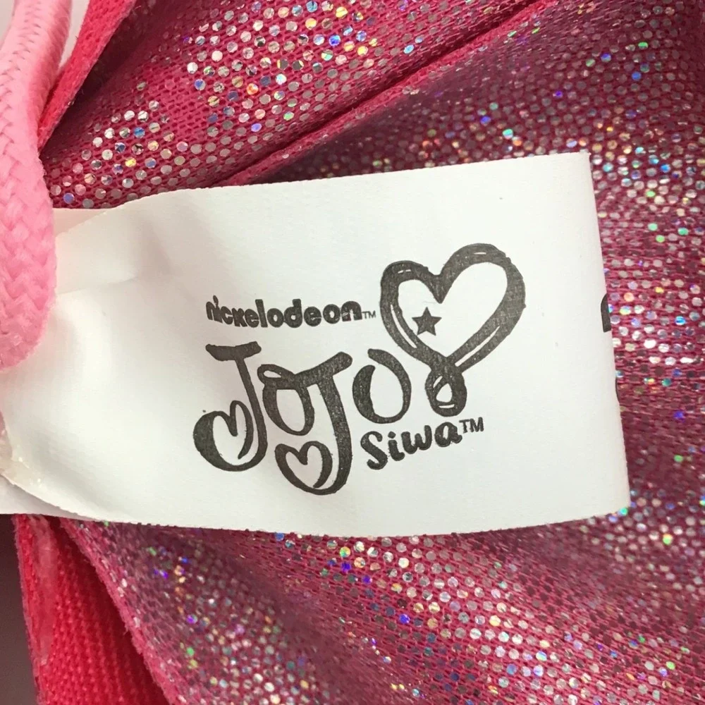 JoJo‎ Siwa Hair Bows Jumbo Set Pink Metallic Glitter Rainbow Rhinestone Hearts